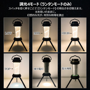充電式 LEDメタルランタン ランタン/ハンディ/スタンド 3WAY DS-01G