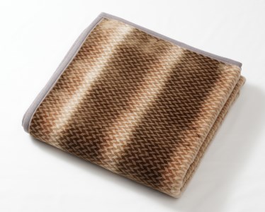 ディアジャパン アクリル毛布 (毛羽部分)「シングル／ブラウン」[1466]