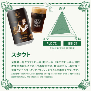 エチゴビール スタウト350ml缶×12本 クラフトビール ビール 全国第一号クラフトビール スタウト 越後ビール 地ビール アルコール お酒 酒 新潟県 新潟 
