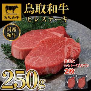 鳥取和牛ヒレステーキ　2枚（250g）364|和牛