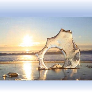 ジュエリーアイス ネックレス＆ピアスセット（オレンジ）【ネコポス対象商品】ポストイン返礼品[№5891-0665]