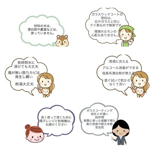 吉野杉のレンゲ ４本セット／津田瑞苑 お洒落なレンゲ 四神レンゲ 木製レンゲ れんげ レンゲ 蓮華 スプーン 木 食器 カトラリー 奈良県 宇陀市 ダイニング ナチュラル シンプル おしゃれ スープ 