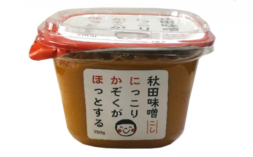 
2ヶ月に1回配送！こし味噌(750g)×2個セット定期便(3回 半年コース にかほみそ)
