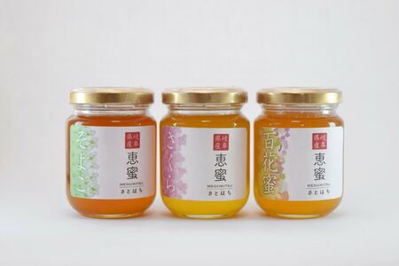 恵那農高生と開発!季節の里山蜂蜜セット(蜂蜜120g×3本) / 蜂蜜 蜂蜜 蜂蜜 蜂蜜 蜂蜜 蜂蜜 国産はちみつ 蜂蜜 ハチミツ はちみつ / 恵那市 / 特定非営利活動法人 さとはち [AUBP001]