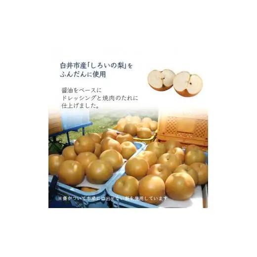 ノンオイルドレッシング 白井市産梨ピューレ入り 6本セット 詰め合わせ サラダ ピクルス マリネ