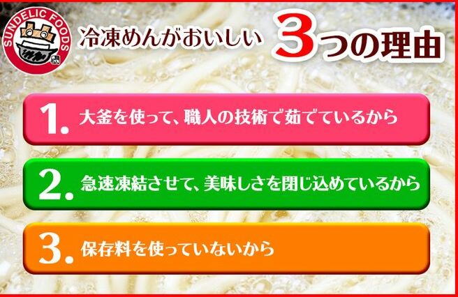 麺名人 なにわうどん（5食×6パックセット）【冷凍うどん 簡単調理 麺 一人暮らし】 010B683_イメージ3