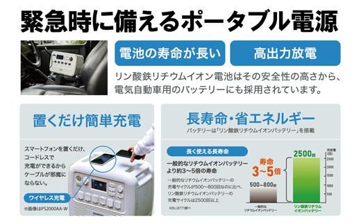 ポータブル電源 PS720AA-W ホワイト 700W　BLUETTI アイリスオーヤマ 共同開発 キャンプ アウトドア 防災 車中泊 バッテリー 長寿命 テレビ 冷蔵庫 非常用電源 発電機 災害 震