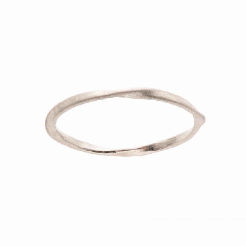 プラチナ フローラインリング つや消し仕上げ