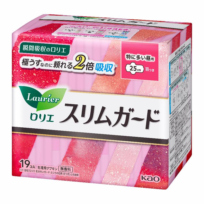 
ロリエ スリムガード 特に多い昼用 羽つき 25cm 生理用品 ナプキン 生理用ナプキン サニタリー 防災 備蓄 備蓄用 花王 富士市 日用品（b1423）
