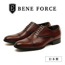 【ふるさと納税】BENE FORCE 日本製ビジネスシューズ ストレートチップ BF8912-DARK BROWN ファッション 靴 メンズ