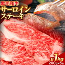 【ふるさと納税】黒毛和牛 サーロインステーキ 約1kg 約200g × 5枚 エムエスエイ (株)《30日以内に出荷予定(土日祝除く)》大阪府 羽曳野市 送料無料 牛肉 牛 和牛 サーロインステーキ ステーキ肉