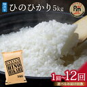 【ふるさと納税】【無洗米】ヒノヒカリ5kg《マイスターセレクト》＜回数が選べる／1回・3回・6回・12回 ＞【 米 ひのひかり 特A 無洗米 定期便 5kg 15kg 30kg 60kg 】