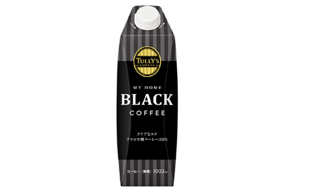 タリーズ 屋根型キャップ付き紙タリーズマイホームブラック 1L×6本 タリーズコーヒー