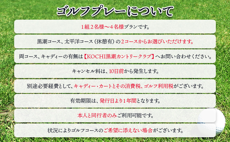 【ゴルフ＆宿泊プラン】KOCHI黒潮カントリークラブ(土日祝日)＆ リゾートホテル海辺の果樹園 1泊2食付（VIPルーム） hj-0010