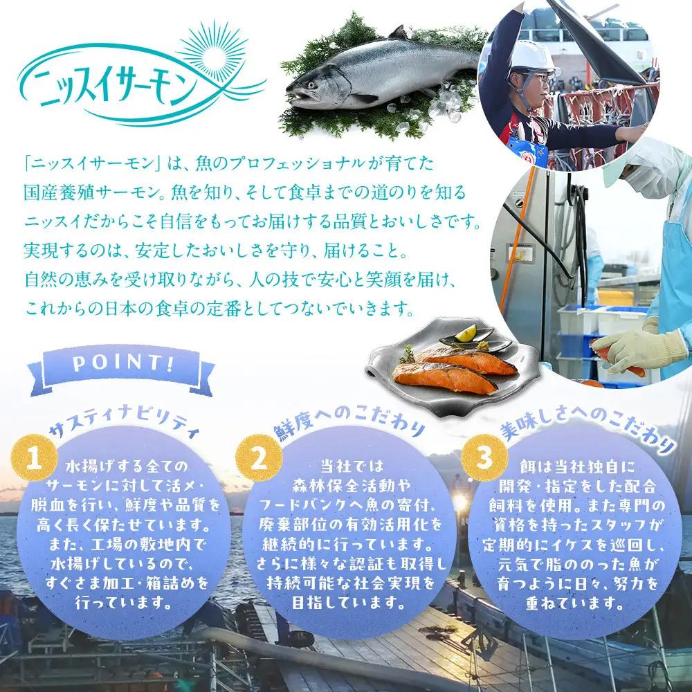 鳥取県産 活〆 境港 サーモン 定塩 塩鮭 切り身 1/4カット 真空パック×4 合計約1.5kg 鮭 鮭 サーモン