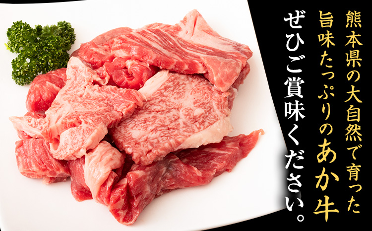GI認証取得 くまもとあか牛 焼肉用 切り落とし 300g×2パック 合計600g あか牛 切落し 牛肉 肉 国産 九州産 熊本県産 冷凍《30日以内に出荷(土日祝除く)》
