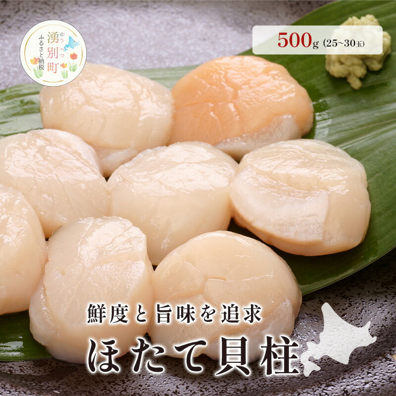 【ふるさと納税】オホーツク海産 冷凍 ほたて 貝柱 500g 帆立 ホタテ 刺身 玉冷 海鮮 魚介 国産 サロマ湖北海道 魚貝類 海の幸 生食用 刺身用 ホタテの刺身 素材本来の味 鮮度 うま味 つまみ お酒のあて