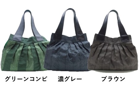 畳縁 肩掛けバッグ ファッション カバン ショルダーバッグ  濃グレー