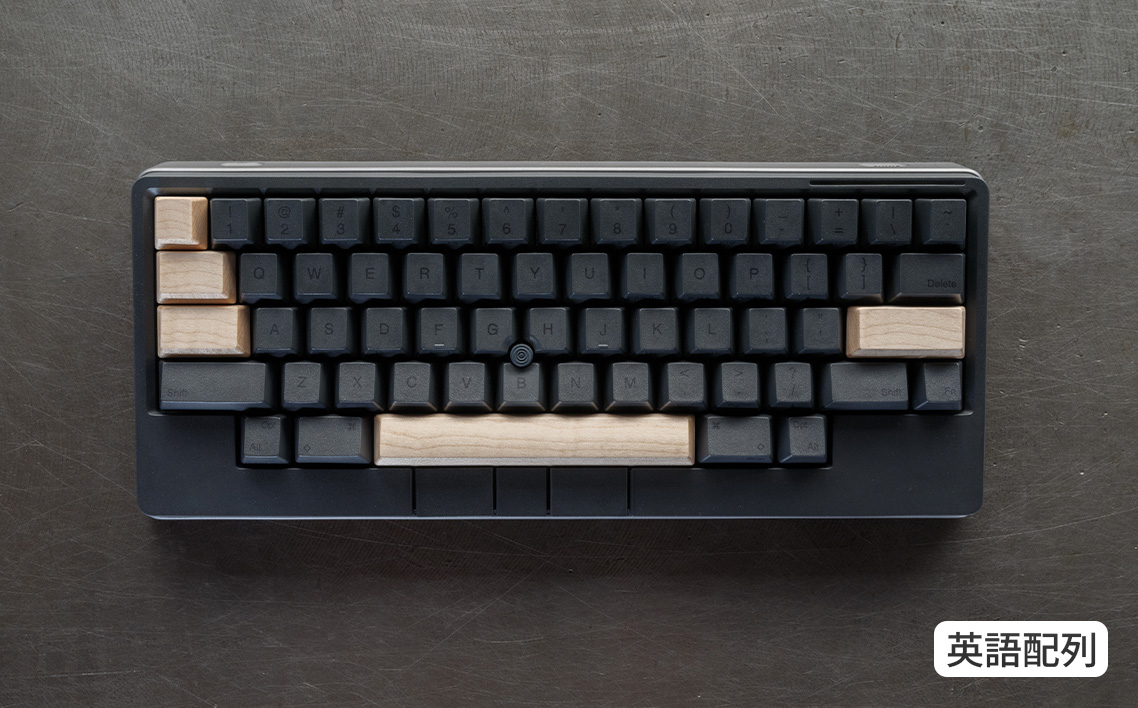 HHKB Studio専用 木製キートップ 英語配列 メープル ／ HHKB Studio キートップ 木製キーボード メープル 無垢材 キーキャップ ナチュラルカラー カスタムキーボード 静音タイピ