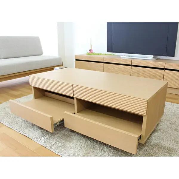 【開梱・設置】ミリオン 105cm センターテーブル（ナチュラル）　AX005