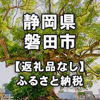 【ふるさと納税】静岡県磐田市への寄付（返礼品はありません）
