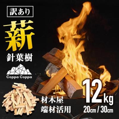 ふるさと納税 佐伯市 材木屋の端材を活用 針葉樹 薪 訳あり (12kg)
