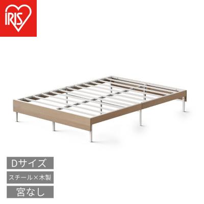 ふるさと納税 角田市 ウッドスチールベッド ダブル SBW01ーD ホワイト/ナチュラル