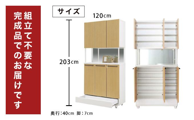 New keely（ニューケリー）幅120 シューズボックス ホワイト【北海道・東北・沖縄・離島不可】CN051-WH