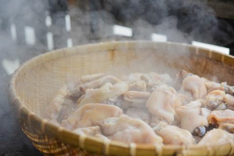 【小国のゆめ】農福連携 阿蘇 熊本 小国郷 小国産 国産 豚足 地熱 蒸し料理 炭火 わいた温泉郷 天空の豆畑 SDGs 100g 食べきり ハーフサイズ 6本 600g ご自宅用 贈り物 プレゼント