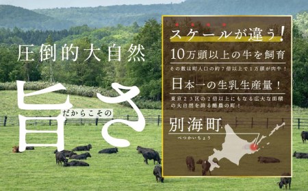 【定期便】【黒毛和牛】別海和牛・別海牛 焼肉用 タレ漬け  1.2㎏( 400g×3P )× 2ヵ月 特製 焼肉用つけだれつき【全2回】【北海道 別海町産】【be010-0282-100-2】　（ 黒