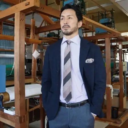 【手織りネクタイ】エグゼクティブガルザタイNo.11 kuskafabric 京都・丹後のシルク織物_装飾品・工芸品 ネクタイ・ベルト 服飾小物 _【1540594】