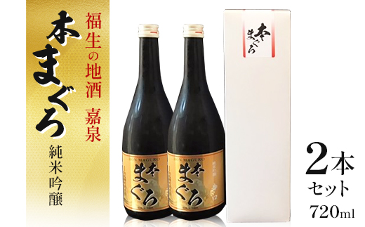 
                  福生の地酒　嘉泉　純米吟醸 本まぐろ　720ml　2本セット【1624825】
                