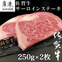 【ふるさと納税】佐賀牛サーロインステーキ 250g×2枚(合計500g) 牛肉 ステーキ BBQ アウトドア 「2024年 令和6年」