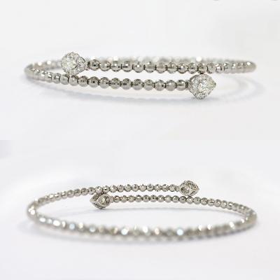 ふるさと納税 甲府市 甲府市発 ダイヤモンド ブレスレット プラチナ 0.4ct 形状記憶 [PB-0095-1PTm] |  | 02