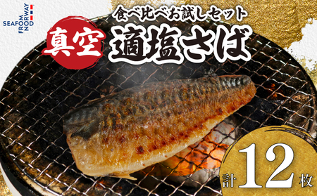 お試しセット 適塩さば 真空 個包装 鯖 12枚 適塩 昆布 純米酒