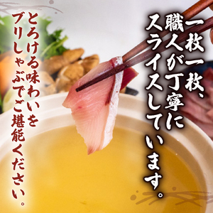 【 ブリ 】 ブリしゃぶしゃぶ4パック