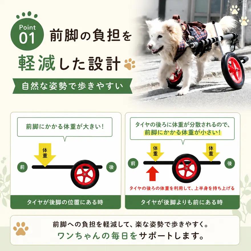 中型犬用三輪車椅子（背丈33～65cm　体重22キロ以下） 【!寄附前に事業者へ相談必要!】 雑貨 日用品 