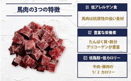 【全12回定期便】【犬猫用・ペット用】馬肉パーフェクトプラス　800g×3袋(80g×30本)　ペットフード　馬肉ペットフード　【ディアラ】[AKGU013]