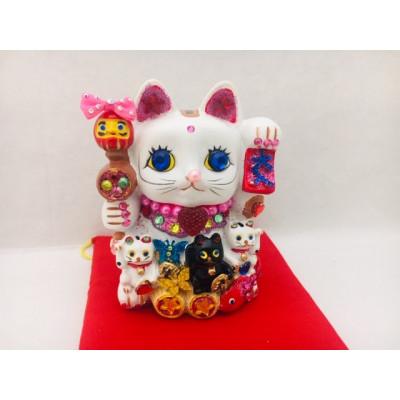 ふるさと納税 中間市 金運親子招福ジュエリー招き猫レギュラータイプR-2(S)