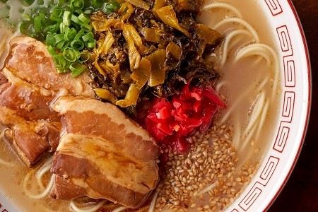厚切り角煮入り博多ラーメン　5人前 [M332] ラーメン 豚骨 インスタント 角煮 豚 乾麺 即席麺 拉麺 保存食 九州