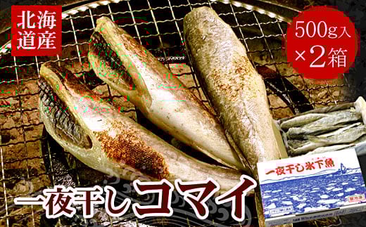 G-07007【年内配送可】 一夜干こまい500g×2P