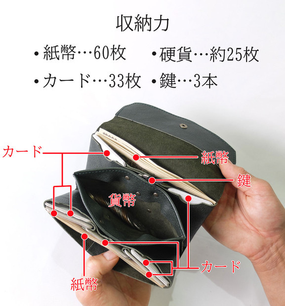 クラッチーノ ネクスト2　小型長財布（ブラック）