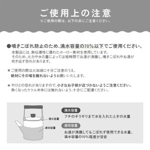 ケトル ホーロー 2.2L　【白茶】（エクリュ） rise055