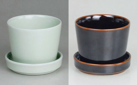 【波佐見焼】 ミニ植木鉢 カラー 6色セット 【Cheer house】[AC293]