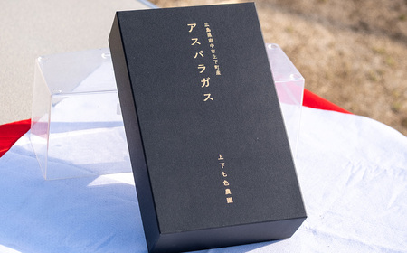 No.1093 上下七色農園贈答用アスパラガス　2L・Lサイズ　貼箱（600g）
