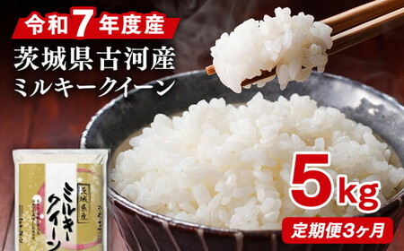 【定期便 3か月】令和7年産 古河市産ミルキークイーン 5kg ｜米 _DP37