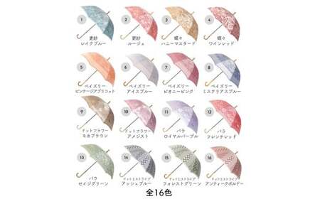 No.408 高級織物傘【婦人長傘】ピンク系・やさしい可愛らしさのある上質な晴雨兼用傘 kirie ペイズリー ピオニーピンク／  雨具 雨傘 日傘 パステル UVカット 和色  8本骨 ワンプッシュ