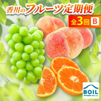 【ふるさと納税】【発送月固定定期便】香川のフルーツ(3B)全3回【配送不可地域：離島・北海道・沖縄県】【4083522】