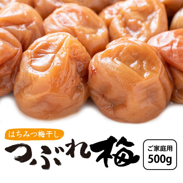 【ふるさと納税】はちみつ梅干し つぶれ梅（ご家庭用）500g《紀州南高梅》 ［MS180］ | 和歌山県那智勝浦町 はちみつ梅干し フルーツ梅 甘酸っぱい 人気 おすすめ 紀州南高梅 ご飯のお供 ギフト 贈答品 お取り寄せ 送料無料 ふるさと納税