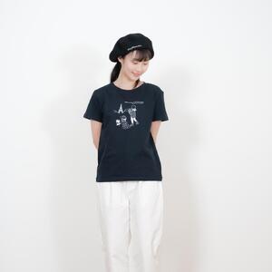 《3》【KEYMEMORY 鎌倉】トラベルイラストTシャツ NAVY